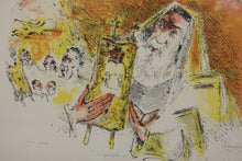 Load image into Gallery viewer, Chaim Gross. In Front of the Ark. Color Lithograph. Trial proof. 1970.
