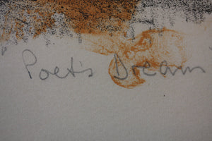 Chaim Gross. Poet's Dream. Color Lithograph. C.1968.
