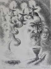 Load image into Gallery viewer, Chaim Gross. Blessing the Wine. Lithograph. 1967.
