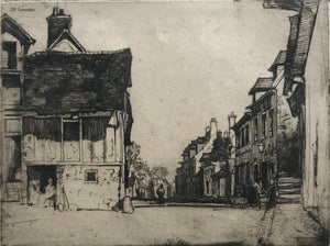 David Young Cameron. Norman Village. Etching. 1904.