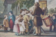Load image into Gallery viewer, Abraham Le Blond. Thomas Webster RA, after. The Showman. Baxter print. Circa 1854-1857.
