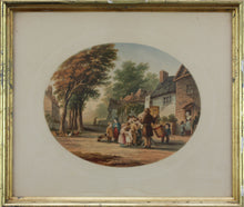 Load image into Gallery viewer, Abraham Le Blond. Thomas Webster RA, after. The Showman. Baxter print. Circa 1854-1857.

