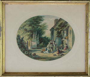Abraham Le Blond. The Burning Glass. Baxter print. 1854-1857.