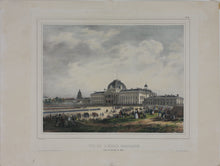 Load image into Gallery viewer, Jules Arnout. View of the Military School At Champs of Mars. Lithographie Lemercie.  Hand colored. Circa 1840.

