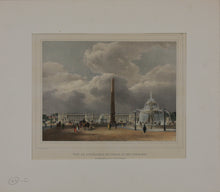 Load image into Gallery viewer, Louis-Jules Arnout. Vue de l&#39;obélisque du Luxor. Lithographie Lemercier.  Hand colored. Circa 1840.
