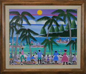 Rita Genet. Jamaica Festival. Oil on canvas. 1990.