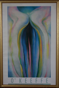 Georgia O'Keeffe. Grey Lines with Black, Blue and Yellow. Poster. The Museum of Fine Arts, Houston. 1991.