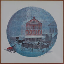 Load image into Gallery viewer, Patricia  Buckley Moss. Icemen at the Icehouse.  Limited edition print. 1981.
