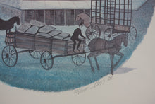 Load image into Gallery viewer, Patricia  Buckley Moss. Icemen at the Icehouse.  Limited edition print. 1981.
