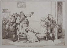 Load image into Gallery viewer, Thomas Rowlandson. Disturbers of Domestic Happiness. Etching. C. 1790.
