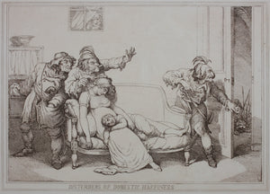 Thomas Rowlandson. Disturbers of Domestic Happiness. Etching. C. 1790.