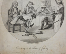 Load image into Gallery viewer, Henry William Bunbury, after. Evening, or the Man of feeling. Engraving. 1781-1802.
