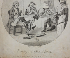 Henry William Bunbury, after. Evening, or the Man of feeling. Engraving. 1781-1802.