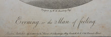 Load image into Gallery viewer, Henry William Bunbury, after. Evening, or the Man of feeling. Engraving. 1781-1802.
