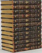Load image into Gallery viewer, Smollett, Tobias. Works in twelve volumes. Limited edition. Illustrated. Fine Bindings. London, 1895.
