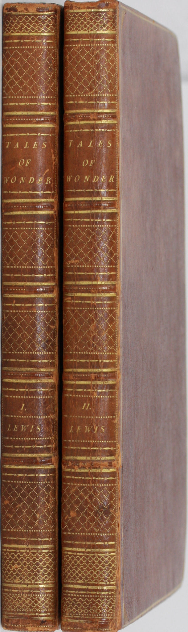 LEWIS, Matthew Gregory. Tales of Wonder, London, W. Bulmer and Co., 1801, 2 vols., 8°.
