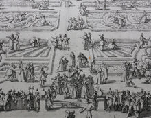 Load image into Gallery viewer, Jacques Callot. Parterre du Palais de Nancy. Etching. 1624.

