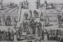 Load image into Gallery viewer, Jacques Callot. Parterre du Palais de Nancy. Etching. 1624.

