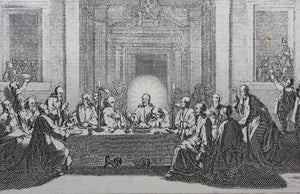 Jacques Callot, after. The Last Supper. Etching. 1629.