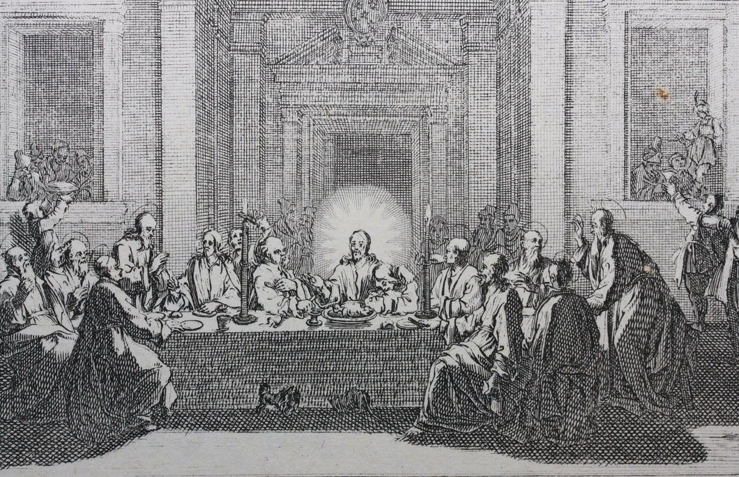 Jacques Callot, after. The Last Supper. Etching. 1629.