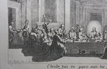 Load image into Gallery viewer, Jacques Callot, after. The Last Supper. Etching. 1629.
