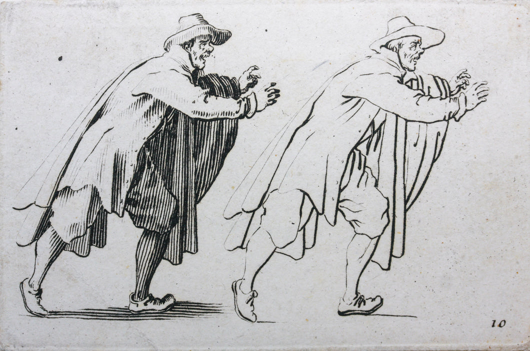 Jacques Callot, after. Male figure 
