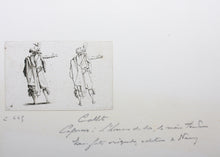 Load image into Gallery viewer, Jacques Callot, after. Male figure &quot;Man Seen from Behind, Right Arm Extended&quot;.
