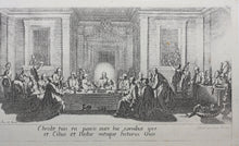 Load image into Gallery viewer, Jacques Callot, after. The Last Supper. Etching. 1629.
