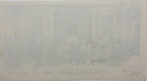 Jacques Callot, after. The Last Supper. Etching. 1629.