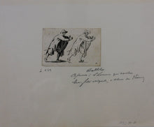 Load image into Gallery viewer, Jacques Callot, after. Male figure &quot;Running Man&quot;. Etching. Early 18th century.
