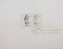 Load image into Gallery viewer, Jacques Callot, after. Male figure &quot;Man Seen from Behind, Right Arm Extended&quot;.
