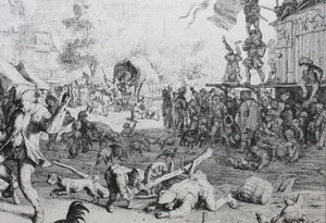 Cornelis Dusart. A Village Festival. Etching. 1685.