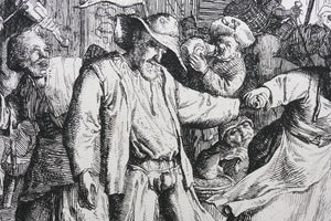 Cornelis Dusart. A Village Festival. Etching. 1685.