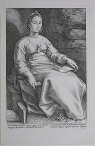 Hendrick Goltzius. Melpomene. Engraving. Circa 1600.