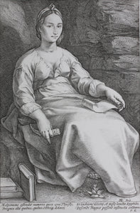 Hendrick Goltzius. Melpomene. Engraving. Circa 1600.