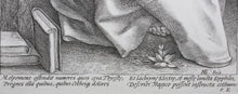 Load image into Gallery viewer, Hendrick Goltzius. Melpomene. Engraving. Circa 1600.
