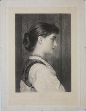 Load image into Gallery viewer, Frederick Lord Leighton of Stretton, after. Viola. Engraving by George H Every. 1882.
