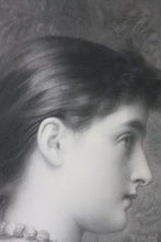 Load image into Gallery viewer, Frederick Lord Leighton of Stretton, after. Viola. Engraving by George H Every. 1882.
