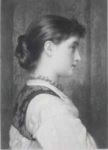 Frederick Lord Leighton of Stretton, after. Viola. Engraving by George H Every. 1882.