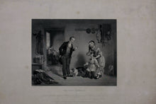 Load image into Gallery viewer, Francis W. Edmonds. The New Scholar. Engraved by Alfred Jones. 1850.
