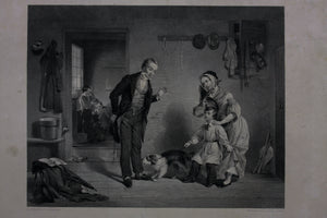 Francis W. Edmonds. The New Scholar. Engraved by Alfred Jones. 1850.