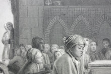Load image into Gallery viewer, John Frederick Lewis, after. A Turkish School. Engraved by William Greatbach. 1878.
