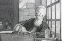 Load image into Gallery viewer, John Frederick Lewis, after. A Turkish School. Engraved by William Greatbach. 1878.
