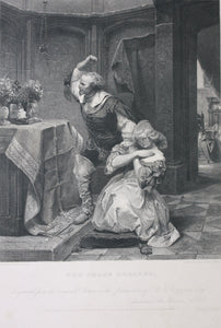 Emanuel Gottlieb Leutze, after. The Image Breaker. Engraved by Alfred Jones. 1850.
