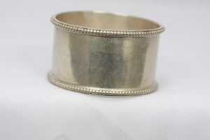 Napkin rings. A pair. Silver. Antiques. 20th c.