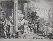 Load image into Gallery viewer, Gerard de Lairesse. Sacrifice of Polyxena or Iphigenia. Etching. 1667.
