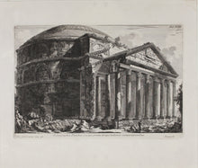 Load image into Gallery viewer, Piranesi. View Of The Unrestored Pantheon and its Portico. Engraving. After 1762.
