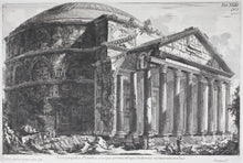 Load image into Gallery viewer, Giovanni Battista Piranesi. View Of The Unrestored Pantheon and its Portico. Engraving. 1835-1839..
