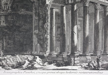 Load image into Gallery viewer, Giovanni Battista Piranesi. View Of The Unrestored Pantheon and its Portico. Engraving. 1835-1839..
