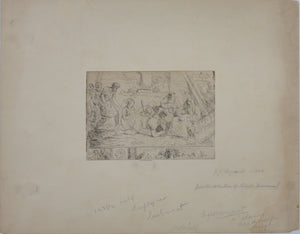 Jean Jacques Lagrenée. The Adoration of the Shepherds. Etching. 1762–63.